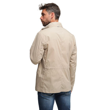 People Of Shibuya Beige Cotton Men Jacket