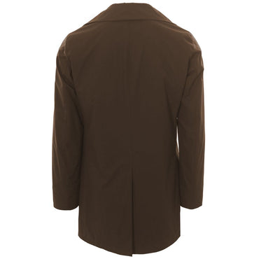 People Of Shibuya Brown Recycled Polyester Men Jacket
