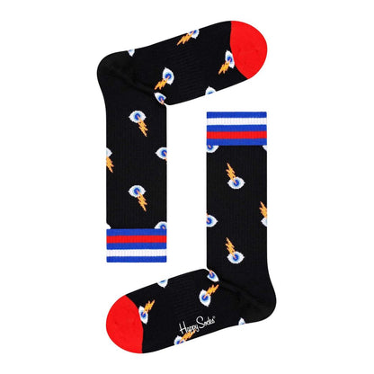 Happy Socks Black Cotton Tights & Sock