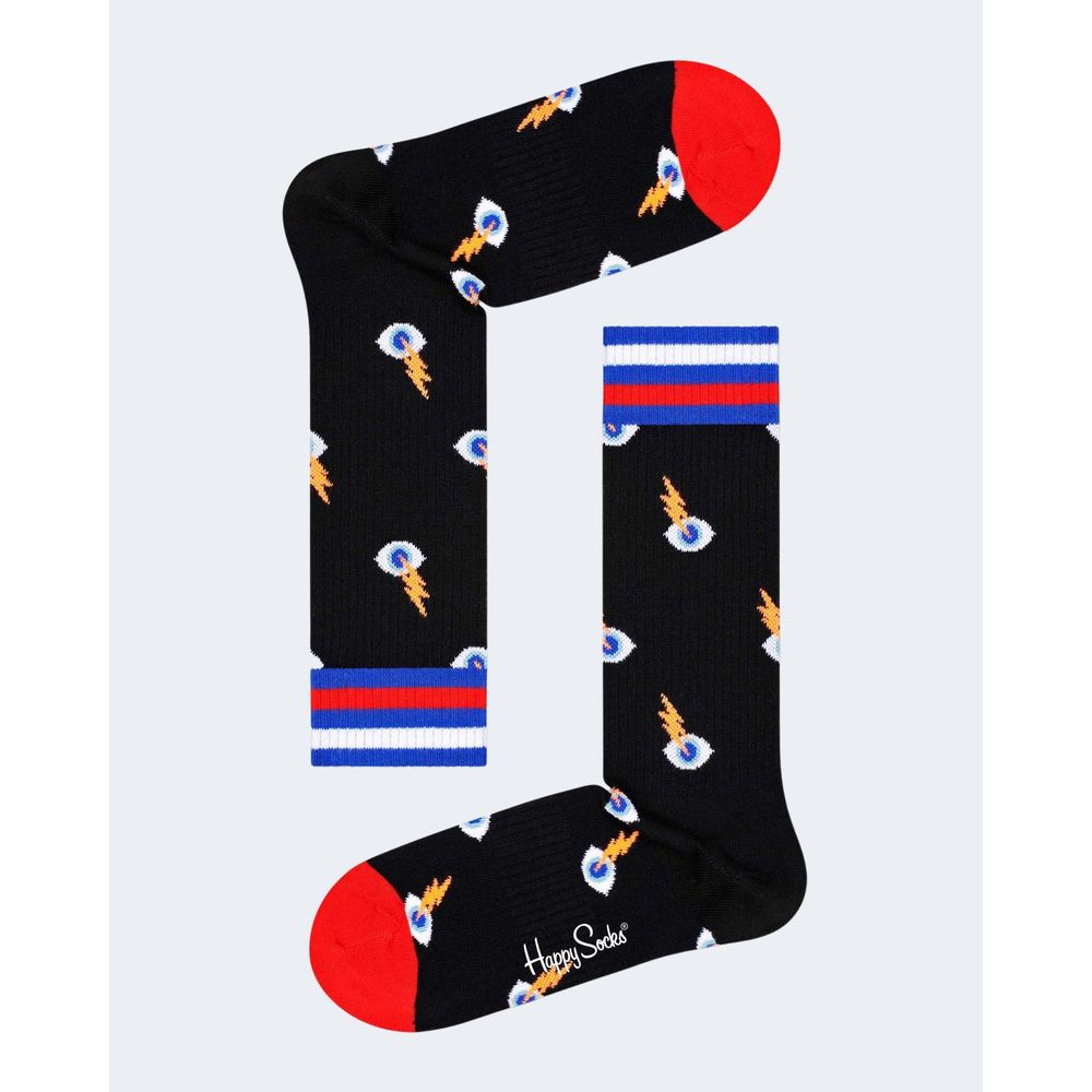 Happy Socks Black Cotton Tights & Sock