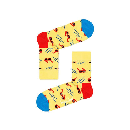 Happy Socks Yellow Cotton Tights & Sock