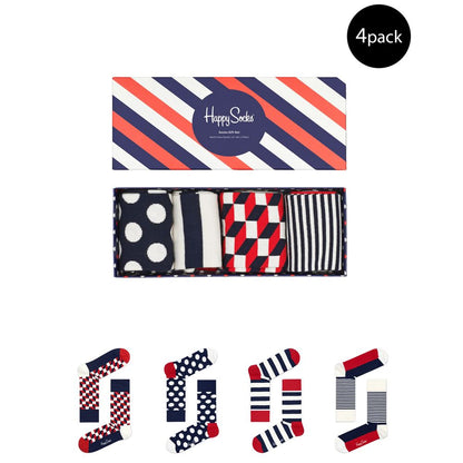 Happy Socks Blue Cotton Tights & Sock