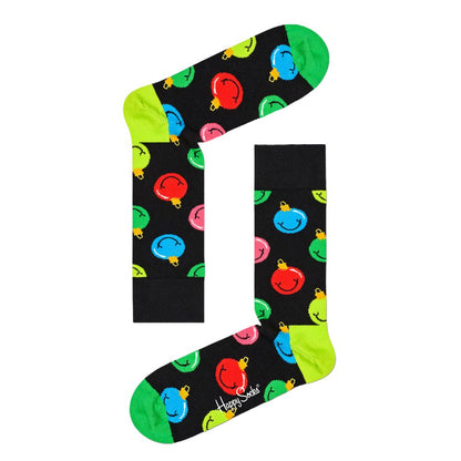 Happy Socks Black Cotton Tights & Sock