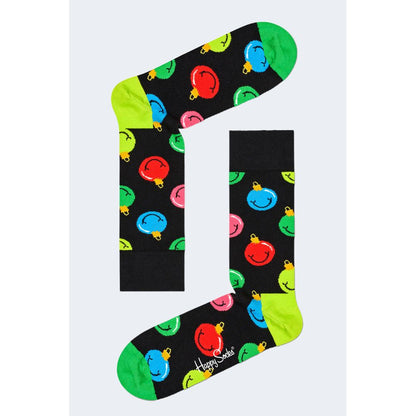 Happy Socks Black Cotton Tights & Sock