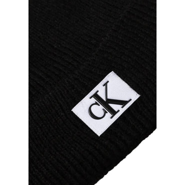 Calvin Klein Jeans Black Marabou Caps Baseball Hat