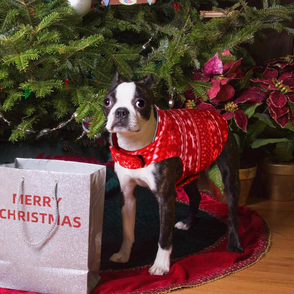 Festive Furry Friends Sweater: Christmas Pet Clothing For Small Dogs And Puppies