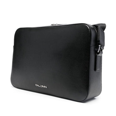 Baldinini Trend Black Calfskin Shoulder Bag