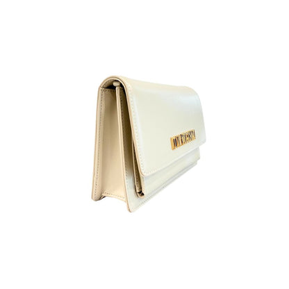 Love Moschino Beige Polyethylene Women Crossbody Bag