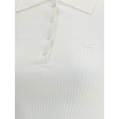 Courrèges Cropped Polo Shirt