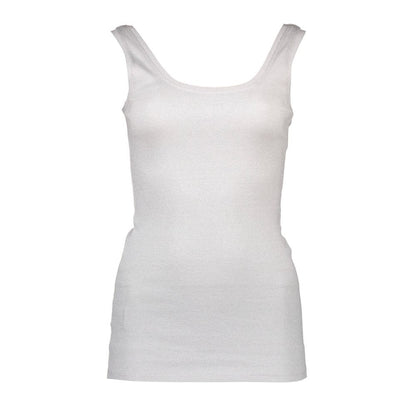 Silvian Heach Bianco Cotton Women T-Shirt