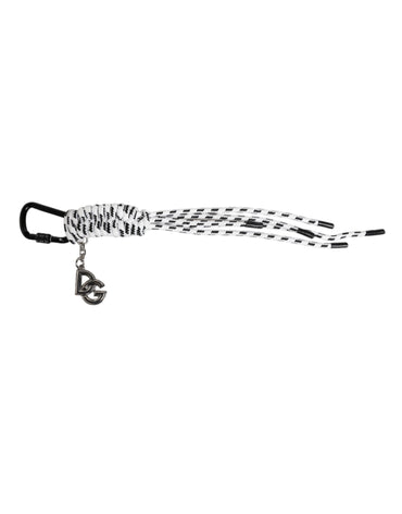 Dolce & Gabbana Multicolor Tape String DG Logo Keychain Polyester Keyring