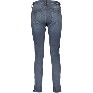 Calvin Klein Blue Cotton Women's Skinny Jean