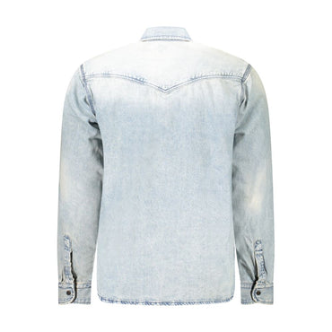 Hugo Boss Blue Cotton Shirt
