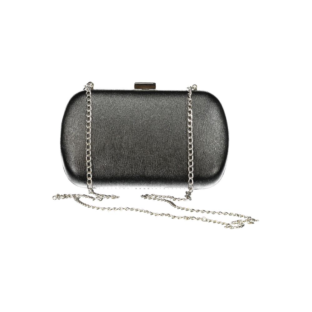 Mario Valentino Black Polyurethane Women Handbag