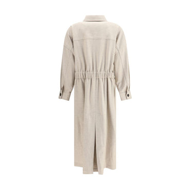 Brunello Cucinelli Beige Wool Coat