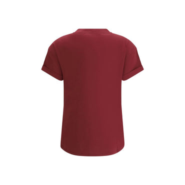 Brunello Cucinelli Bordeaux Cotton T-Shirt