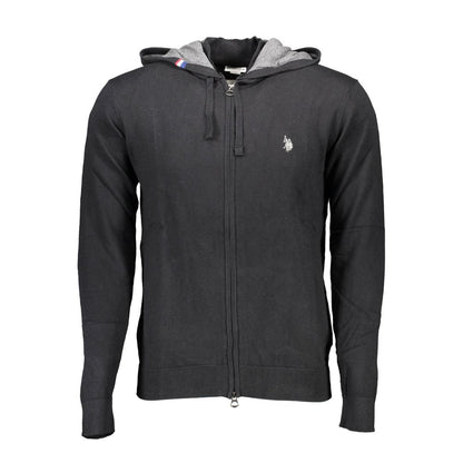 U.S. POLO ASSN. Black Cotton Men Cardigan