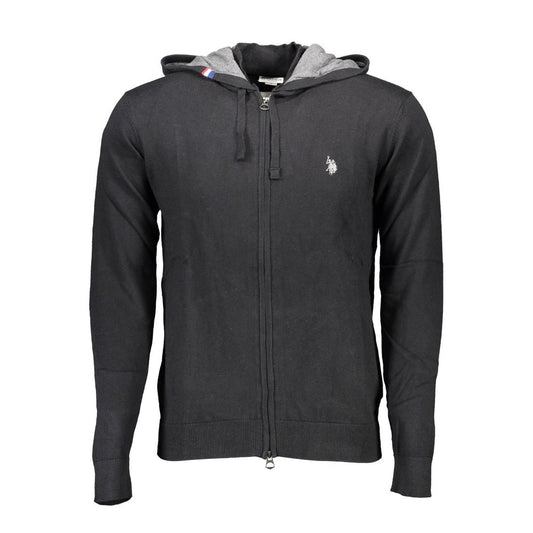 U.S. POLO ASSN. Black Cotton Men Cardigan