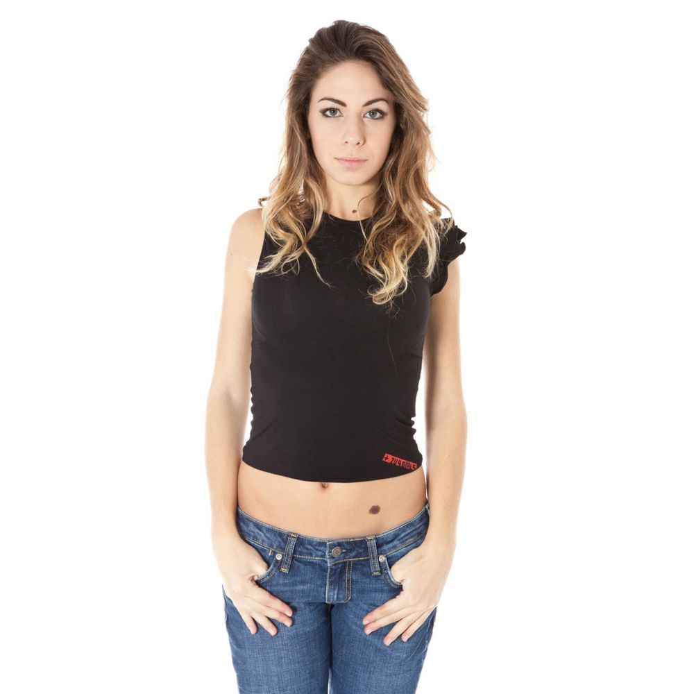 Zuelements Black Micro Modal Women T-Shirt