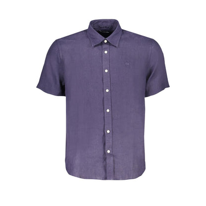 North Sails Blu Linen Men's Shirt