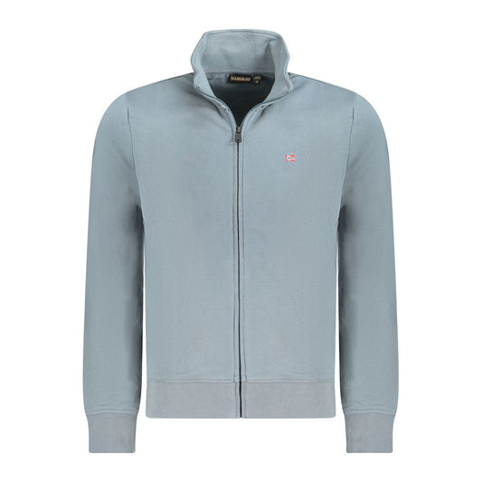 Napapijri Grigio Cotton Men Sweatshirt
