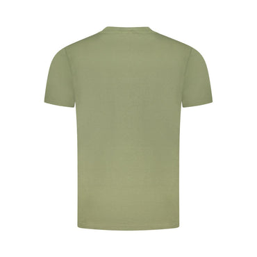 Cavalli Class Green Cotton Men T-Shirt