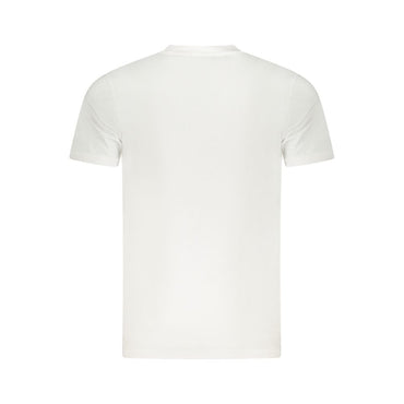 Cavalli Class White Cotton Men T-Shirt