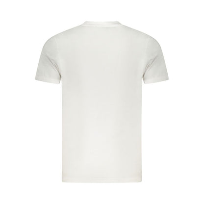 Cavalli Class White Cotton Men T-Shirt