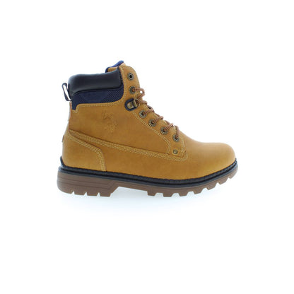 U.S. POLO ASSN. Beige Polyurethane Men Ankle Boot