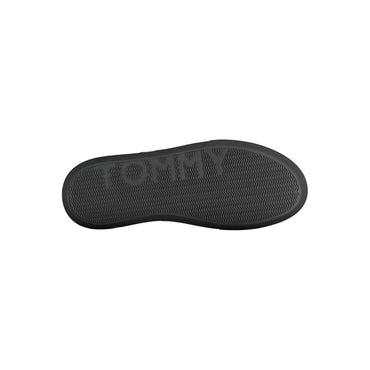 Tommy Hilfiger Black Leather Men Sneaker