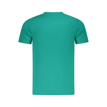 Cavalli Class Green Cotton Men T-Shirt