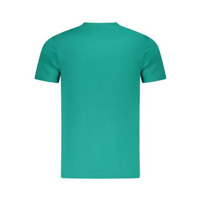 Cavalli Class Green Cotton Men T-Shirt