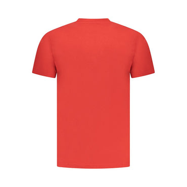 Cavalli Class Rosso Cotton Men T-Shirt