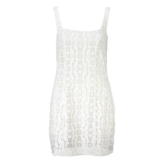 Desigual White Polyester Dress