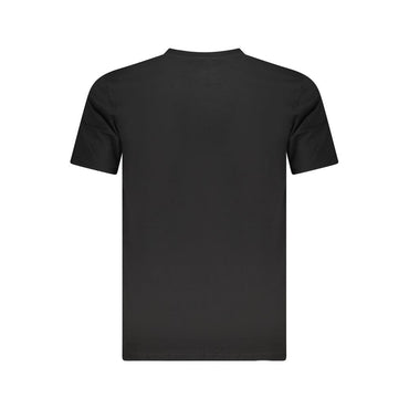 Cavalli Class Black Cotton Men T-Shirt