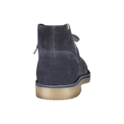 U.S. POLO ASSN. Blue Leather Men's Ankle Boot