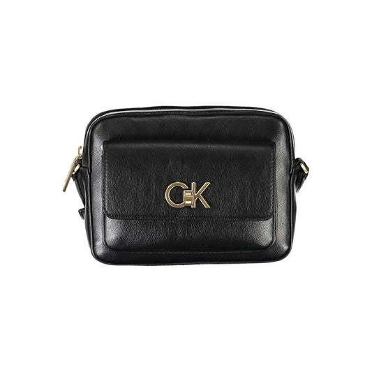 Calvin Klein Black Recycled Polyester Women Handbag