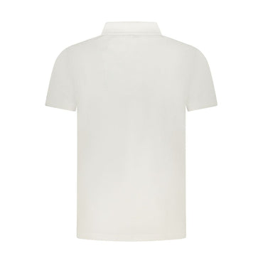 Cavalli Class White Cotton Men Polo Shirt