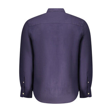 North Sails Blu Linen Men Shirt