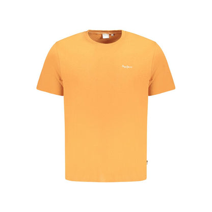 Pepe Jeans Arancione Cotton Men T-Shirt