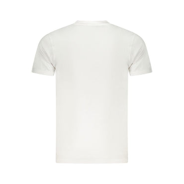 Cavalli Class White Cotton Men T-Shirt