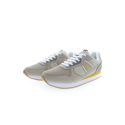 U.S. POLO ASSN. Beige Polyurethane Men Sneaker