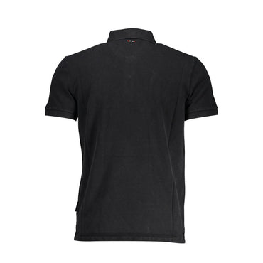 Napapijri Nero Cotton Men Polo Shirt