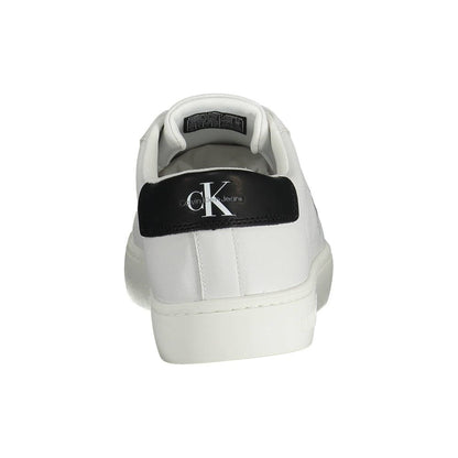 Calvin Klein White Recycled Polyester Men Sneaker