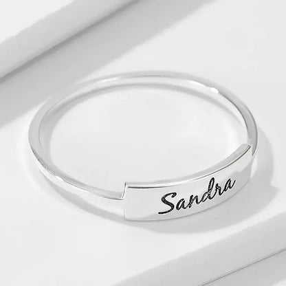 Full Silver Name-1 Ring - silver ring-2