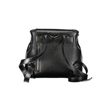 Mario Valentino Black Polyurethane Women Backpack