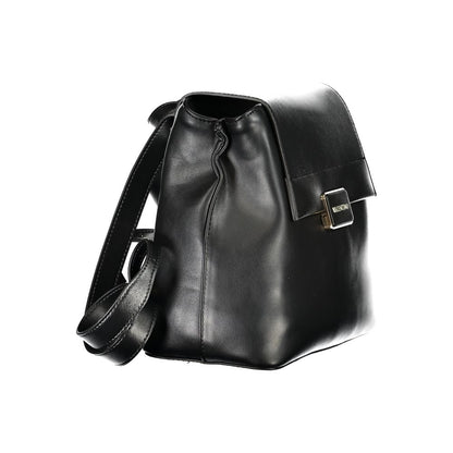 Mario Valentino Black Polyurethane Women Backpack