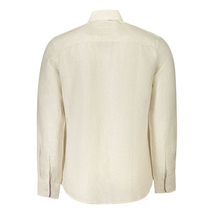 North Sails Beige Linen Men Shirt