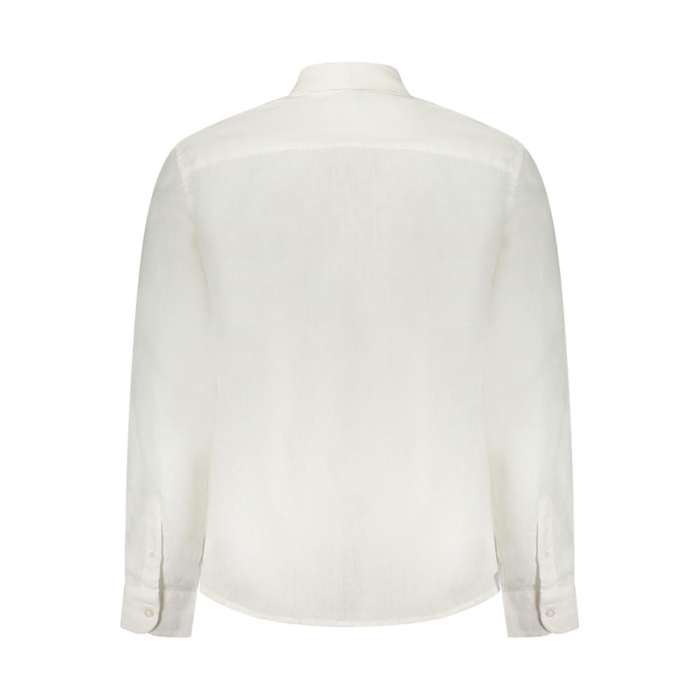 North Sails Bianco Linen Men Shirt