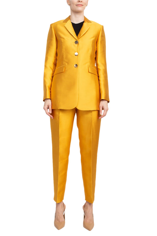 John Meyer Collection Notched Collar Long Sleeve 3 Button Jacket with Matching Pants-0